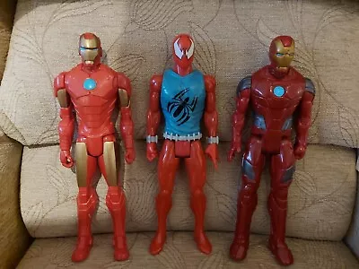Buy Marvel Avengers, 2×Iron Man,1 Spider-Man,12 Inch Action Figure/Toy From Hasbro.  • 2.50£