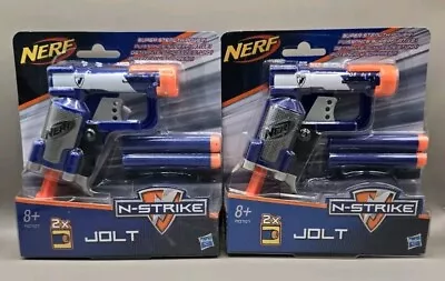 Buy 2x NERF N-Strike Elite Jolt Soft Dart Gun Blaster Gun New & Sealed • 17.99£