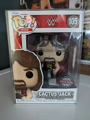 Buy Funko Pop! | WWE | Cactus Jack| #105 | +Pop Protector | +Royal Rumble Pin • 25£