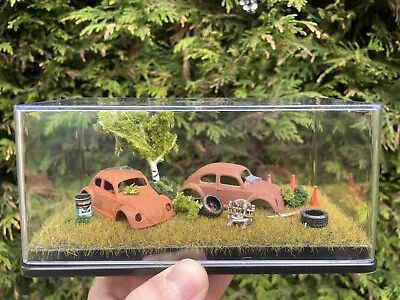 Buy Handmade Rusty VW Beetle Diorama, Hot Wheels Display • 35£