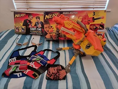 Buy Nerf N-Strike Havok Fire EBF-25 & Dart Tag Strikefire & Additional Foam Darts • 30£