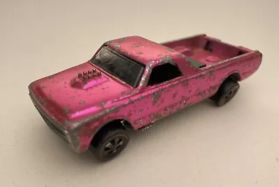 Buy Vintage Hot Wheels Redline ‘custom Fleetside’ Hot Pink Mattel 1968 • 3.20£
