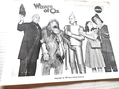 Buy Vtg 1971 MEGO Wizard Of Oz Photo Insert Paper From The Original Set Of Figures  • 9.61£