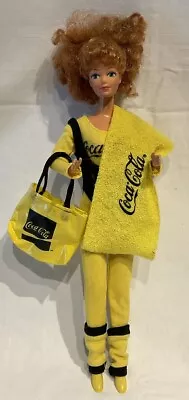 Buy 1966 Old Barbie Mattel Coca Cola Outfit In Yellow • 21.36£