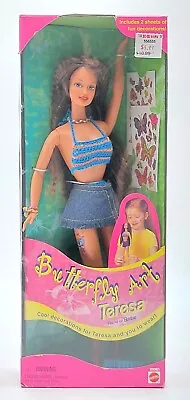 Buy 1998 Butterfly Art Teresa Barbie Doll / Beauty Tattoo / Mattel 20361, NrfB • 53.27£