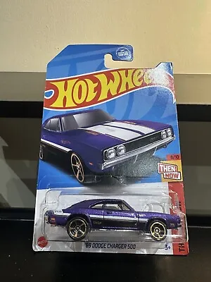 Buy Hot Wheels '69 DODGE CHARGER 500 THEN AND NOW Q CASE 2023 • 4.99£