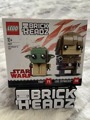 Buy LEGO Star Wars 41627 Luke Skywalker & Yoda BrickHeadz BNISB Retired Set • 75£