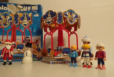 Buy Playmobil 4888  Carousel And Figures Father Christmas And Snowman • 15£