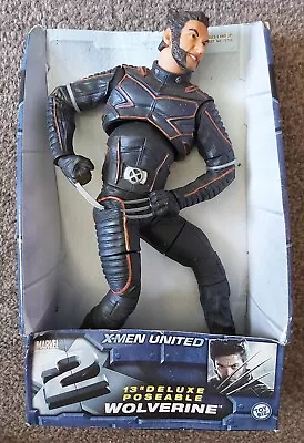 Buy Boxed Marvel X-Men X2 United Wolverine Poseable Action Figure 13  Deluxe Toy Biz • 18£