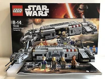 Buy Lego 75140 Star Wars Resistance Troop Transporter - All Mini Figs+box+instrucs • 39.95£
