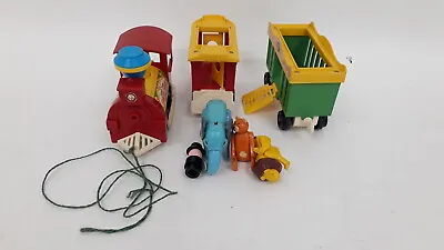 Buy Fisher Price Circus Train Vintage Pull Along Toy With Animals Collectable  • 1.99£