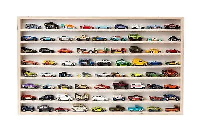 Buy Hot Wheels Diecast Car Large Display Plain Wooden Unit Shelf Toy Storage 16XL • 36.99£