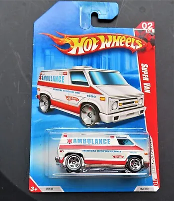 Buy Very Rare Original Carded 2004 Issue Hot Wheels Supervan Ambulance - Race World • 12£