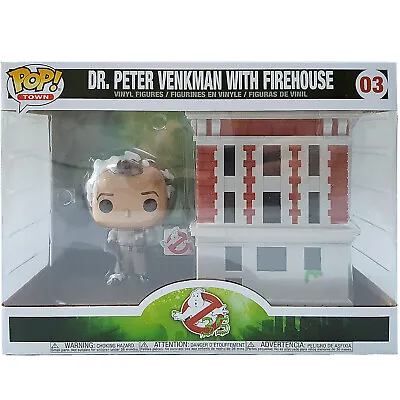 Buy Funko Pop! Town Ghostbusters Dr Peter Venkman With Firehouse #03 Figure 39454 • 34.99£