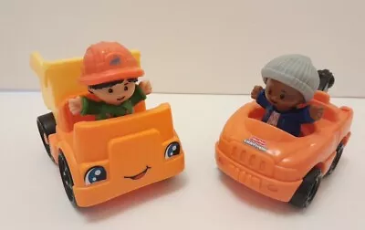 Buy Fisher Price Little People Dumper Truck & Vehicle Car With 2 Figures  • 7£