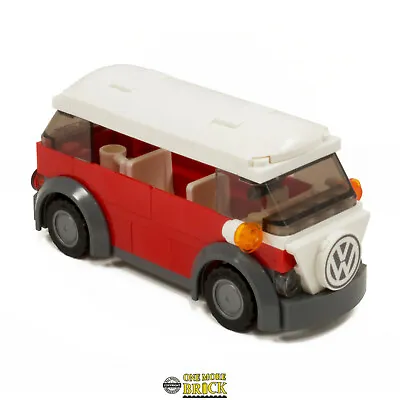 Buy Red Camper Van | VW Classic Style Holiday Camper | Kit Made With Real LEGO • 16.99£