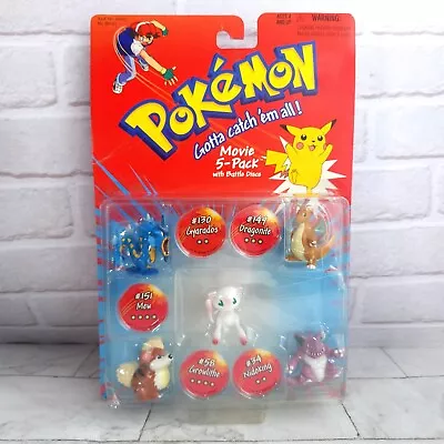Buy Pokémon Movie 5 Pack - Gyarados Mew Dragonite Growlithe Figures - New Sealed • 79.99£