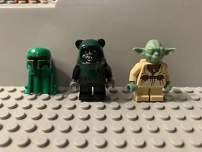 Buy Lego Star Wars Yoda Minifigure , Ewok Minif 7956, Boba Fett Helmet Sw0002 • 47.34£