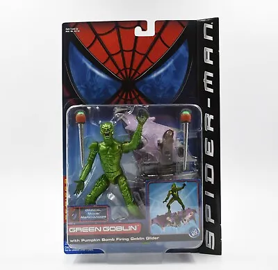 Buy Spider-Man The Movie (2002) Green Goblin With Pumpkin Glider Action Figure • 99.99£