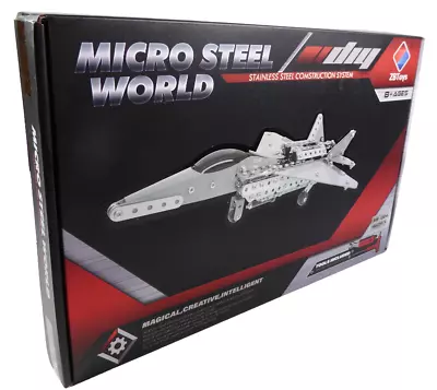 Buy Fighter Aircraft F-14 Metal Construction Creative Building Set Meccano Play Toys • 41.88£