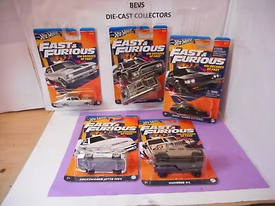 Buy Hot Wheels H W Decades Of Fast Fast Full Set Fast And Furious • 25.50£