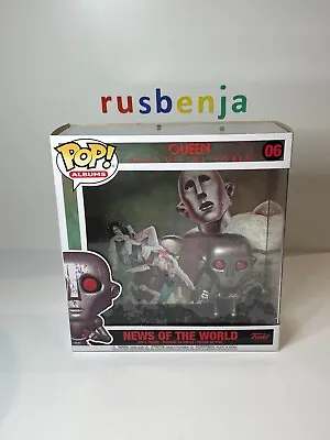 Buy Funko Pop! Rocks Music Albums Cover Queen News Of The World #06 • 26.99£