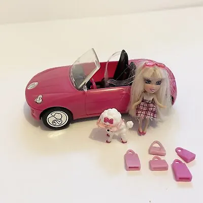 Buy Barbie Mini B Convertible Sport Car 2009 Mattel Doll, Dog And Bags • 24.99£