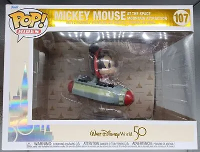 Buy #107 Mickey Mouse (Space Mountain Attraction) Rides Disney Funko POP • 23.99£