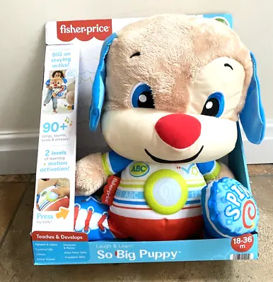 Buy Fisher-Price Laugh & Learn So Big Puppy Musical Plush Toy 18M+ - NEW • 19.99£