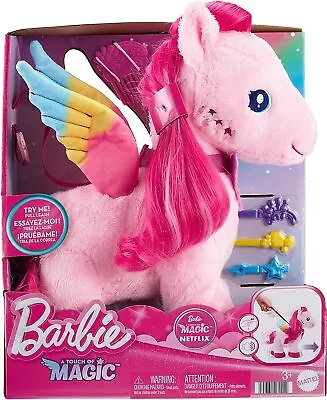 Buy Barbie A Touch Of Magic Stuffed Animals, Walk  Flutter Pegasus Plush, 11-inch W • 30.70£