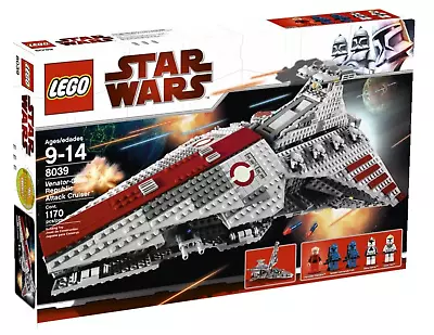 Buy Lego Star Wars 8039 Venator-class Republic Attack Cruiser Star Destroyer Misb • 789.35£