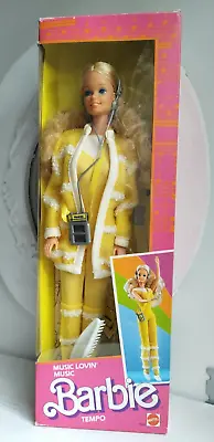 Buy Vintage Mattel Barbie_ Orig. #9988 MUSIC LOVIN' Barbie TEMPO 1985 Original Box • 153.21£