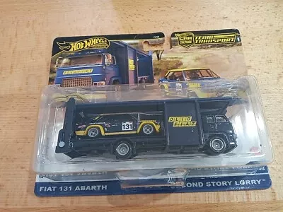 Buy Hot Wheels Fiat 131 Abarth & Second Story Lorry Team Transport 2024 Die-cast • 21£