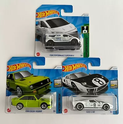 Buy Hot Wheels Ford Bundle - Escort RS2000 / Ford GT40 / Ford Performance Supervan • 7.50£