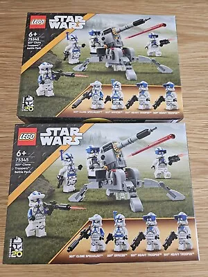 Buy New Lego Star Wars - 2 X 501st Clone Troopers Battle Packs (75345) Freepost • 27£