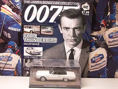 Buy EAGLEMOSS - James Bond 007 - FORD THUNDERBIRD - 1/43 SCALE MODEL CAR  #42 • 5.99£