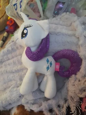 Buy My Little Pony White Unicorn Purple Approx 12  Plush Stuffed Animal Soft  Rare • 6£
