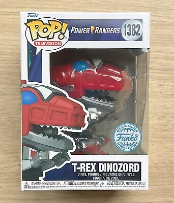 Buy Funko Pop Power Rangers T-Rex Dinozord #1382 + Free Protector • 34.99£