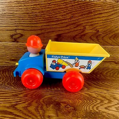 Buy Vintage 1980s Fisher Price Tipper Dump Truck Toy Push Along Collectable Vgc • 21.99£