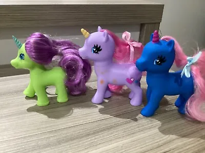 Buy Set Of 3 My Little Pony Unicorn Figures • 2.99£