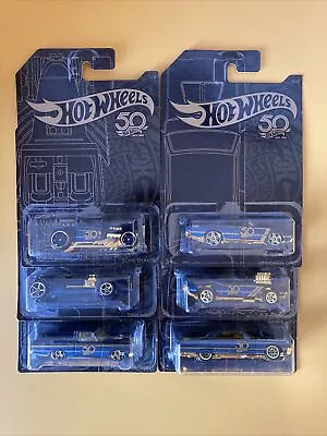 Buy Hot Wheels Cars -  Limited 50th Anniversary Black And Gold Complete Set - New • 38.99£