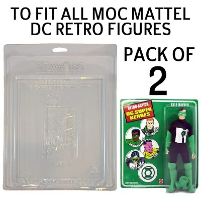 Buy Pack Of 2 Protective Cases For MOC Mattel DC Retro Figures - AFTMEG • 30£