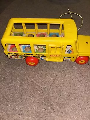 Buy Vintage Fisher-Price Little People School Bus 192 Playset 1965 • 10.99£