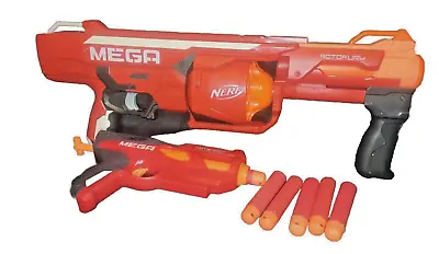 Buy NERF Mega Rotofury Pump Shotgun & Hotshock Pistol - With 6 Mega Bullets • 12.49£