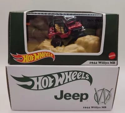 Buy 1:64 Hot Wheels RLC Red Line Club Exclusive 1944 Willys Jeep MB 00153/25000 • 52£