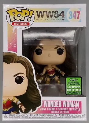 Buy Funko POP #347 Wonder Woman (Tiara Boomerang) DC WW84 - Includes POP Protector • 14.99£