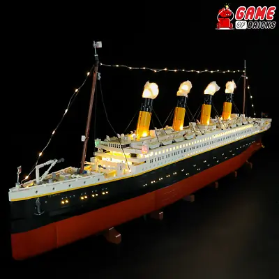 Buy LED Light Kit For Titanic - Compatible With LEGO® 10294 Set (RC+ Sound Version) • 118.11£