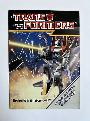 Buy Vintage G1 Hasbro Transformers Series 1 Mailaway Catalogue S.T.A.R.S. Book 1985 • 9.99£