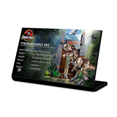 Buy Display Plaque For LEGO 75936 T Rex Rampage, MP020 • 9.33£