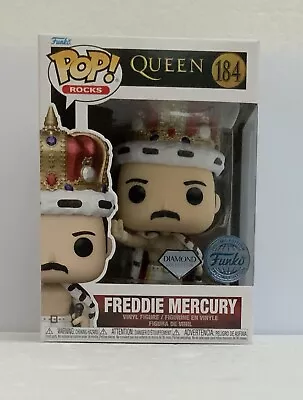 Buy Funko Pop Rocks Freddie Mercury #184 King Diamond Glitter Queen • 26.99£